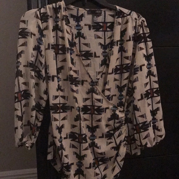Aqua Tops - Aqua Blouse